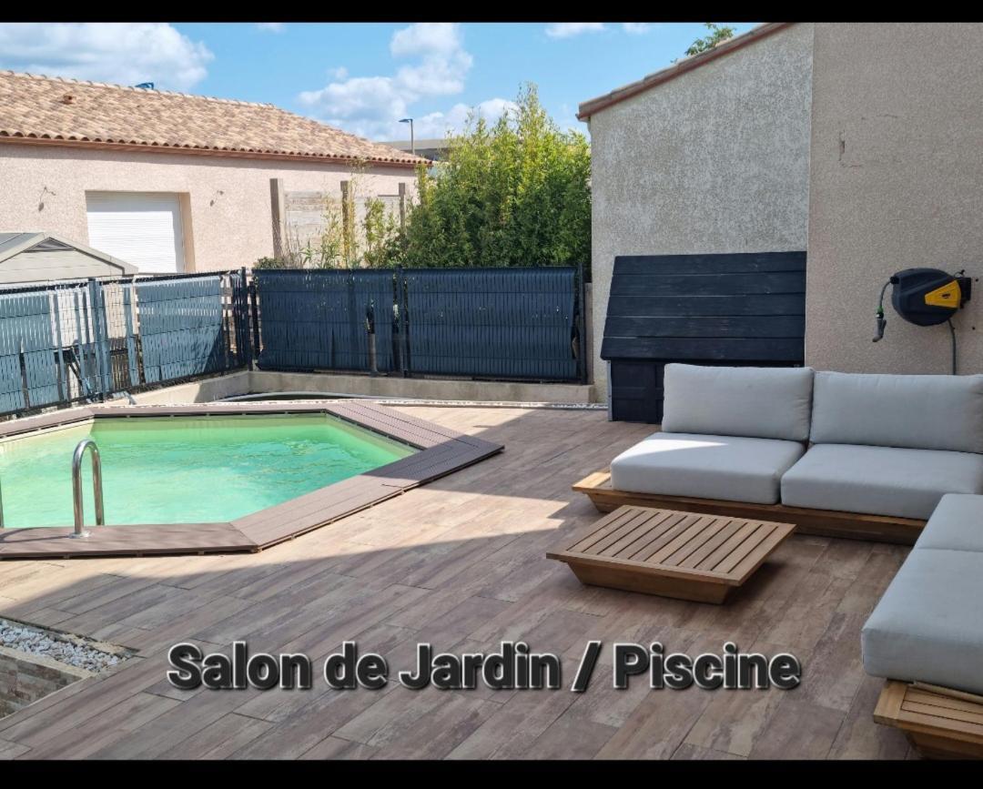 Maison 8 Couchages Clim, Plage A Pied, Petite Piscine Port-la-Nouvelle Esterno foto