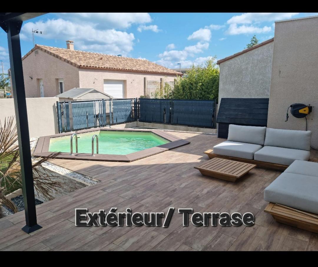 Maison 8 Couchages Clim, Plage A Pied, Petite Piscine Port-la-Nouvelle Esterno foto